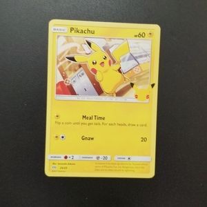 Pikachu #25/25 Pokemon card